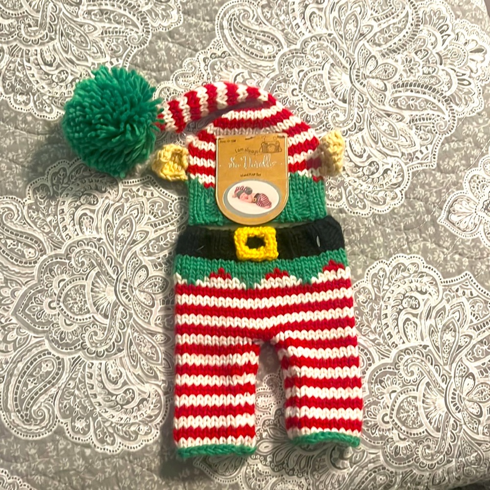 Elf Baby knit suit